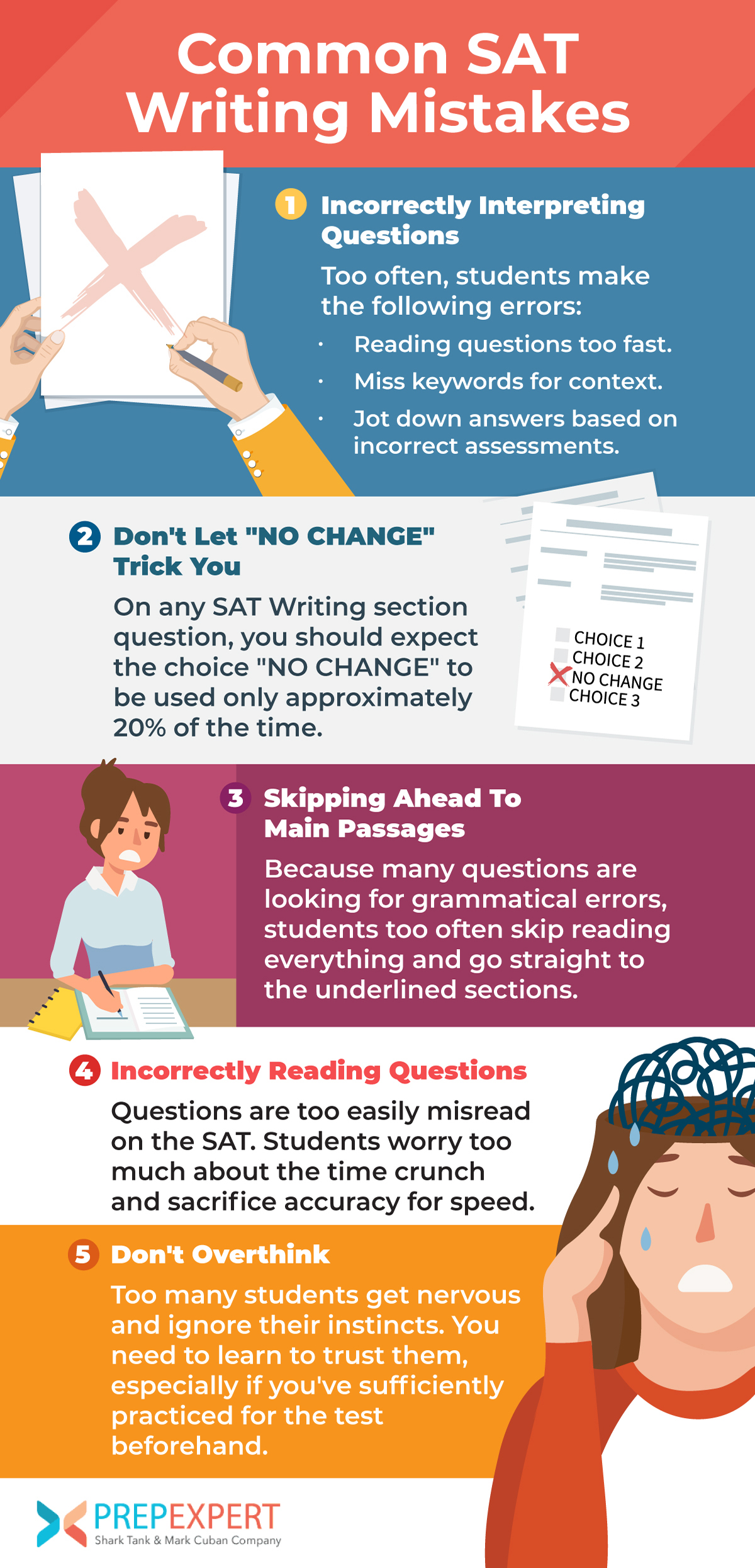 common sat writing mistakes